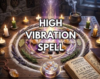 Ultimate High Vibration Spell, Aura Cleansing & Healing Ritual, Shift Frequency to Abundance, Positive Energy Magic, Digital PDF Guid