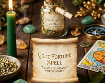 Good Fortune Spell, Luck and Success Manifestation, Open Roads Ritual, Attract Abundance, Wealth and Opportunity