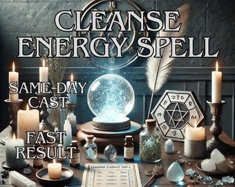 Cleanse Energy Spell, Energy Cleaning Spell