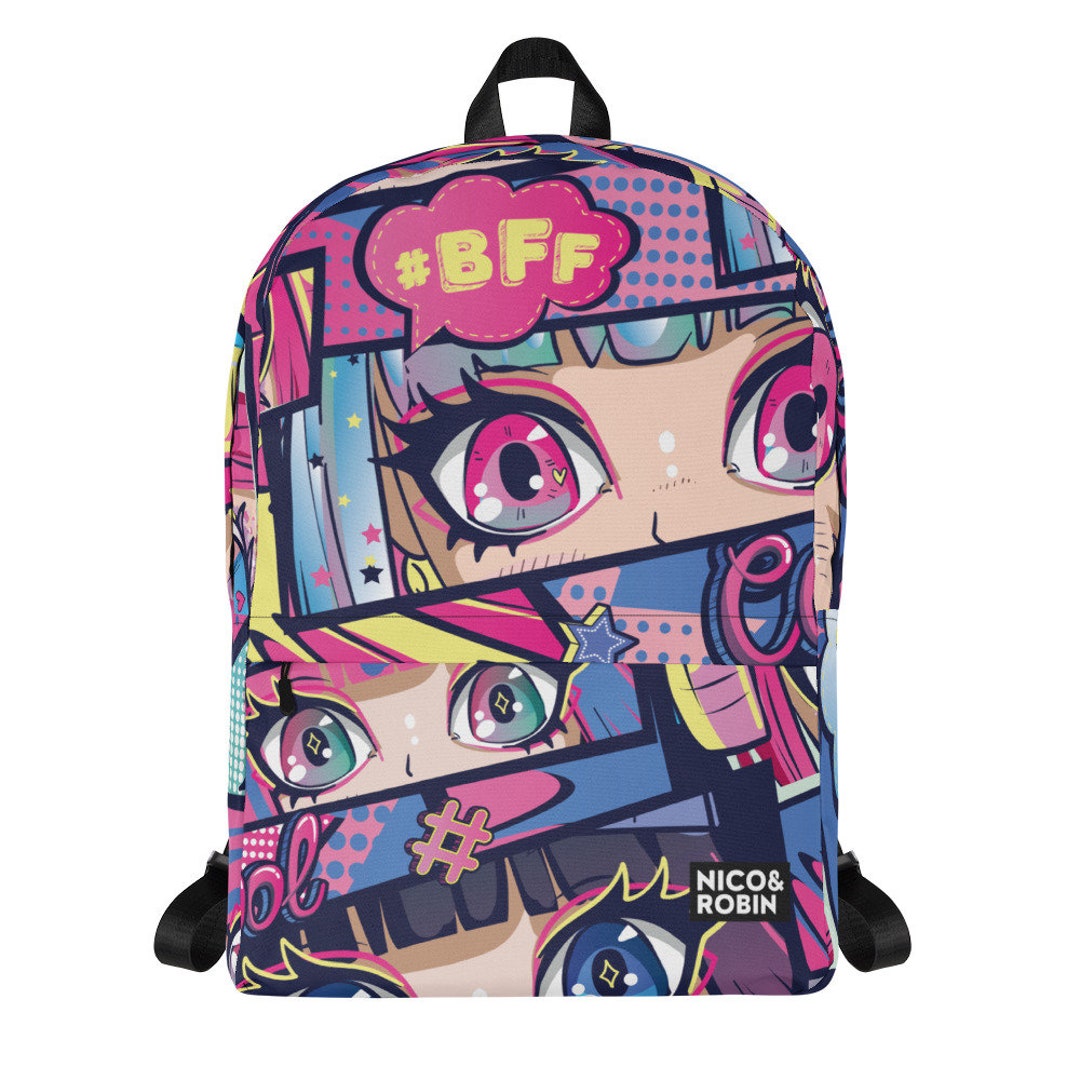 Anime Girl Backpack Unique Manga Design Etsy