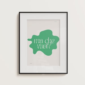 ma che vuoi? | italian saying | italian poster | print | italy | digital download | wall art | home decor | minimalist | italian print