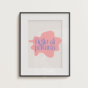 figlio di pu**ana | italian saying | italian poster | print | italy | digital download | wall art | home decor | minimalist | italian print