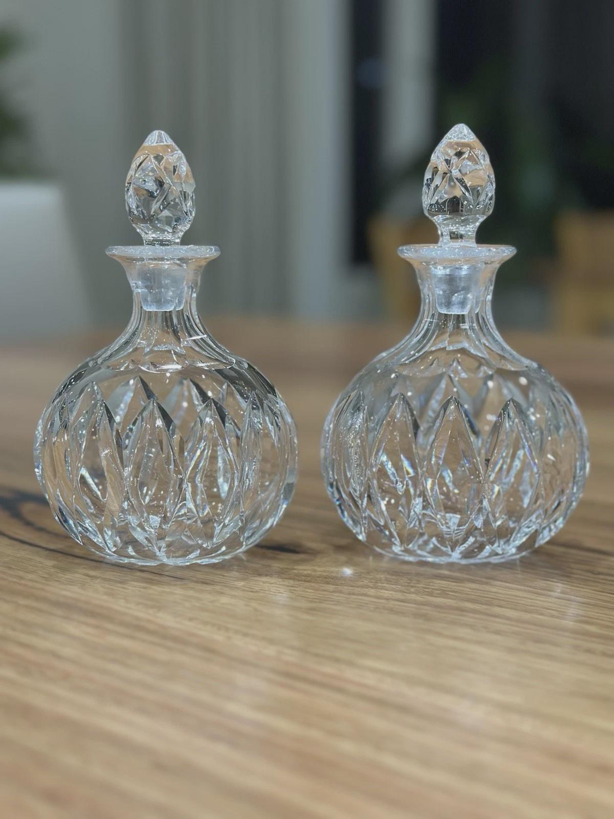 希少なBODAカットクリスタル香水瓶：アールデコ調の香りのデキャンタ
