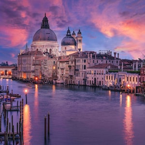 Venetian Grand Canal Basilica di Santa Maria della Salute