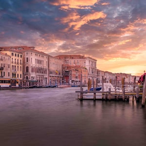 Venetian Grand Canal Sunset Italy