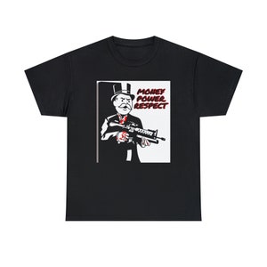 Money, Power, Respect' Custom Graphic Short Sleeve T-Shirt To