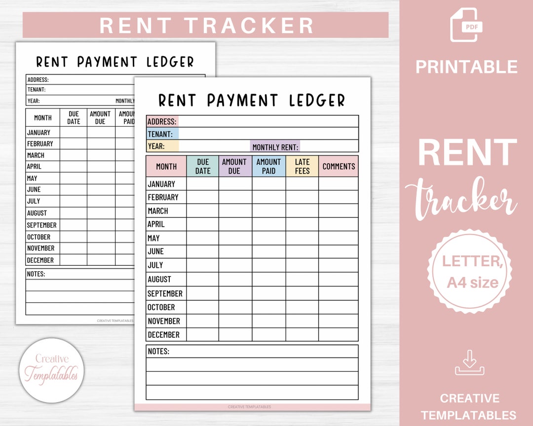 Rent Payment Ledger Template Printable - Il 1080xN.5851974831 N3xc