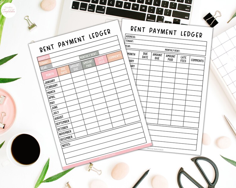 Rent Payment Ledger Template Printable - Il 794xN.5803868656 Diri