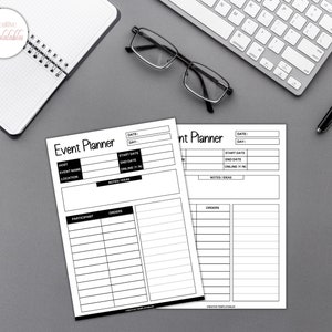 Event Planner | Event Tracker | Printable Event Planning Template ...
