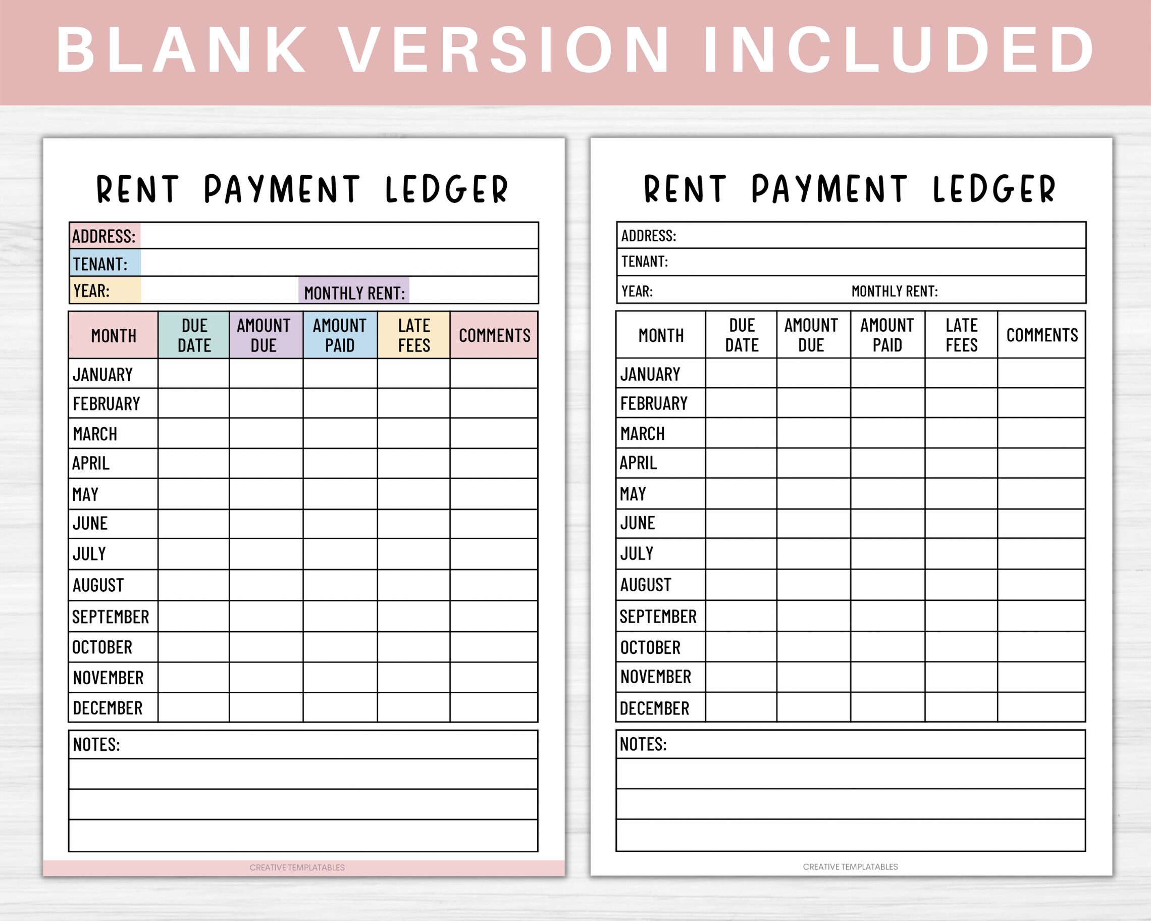 Rent Payment Ledger Template Printable - Il Fullxfull.5851975599 Fgwv