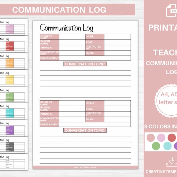 Diet Log Printable Fitness Log Fitness Tracker Diet Tracker Daily Food