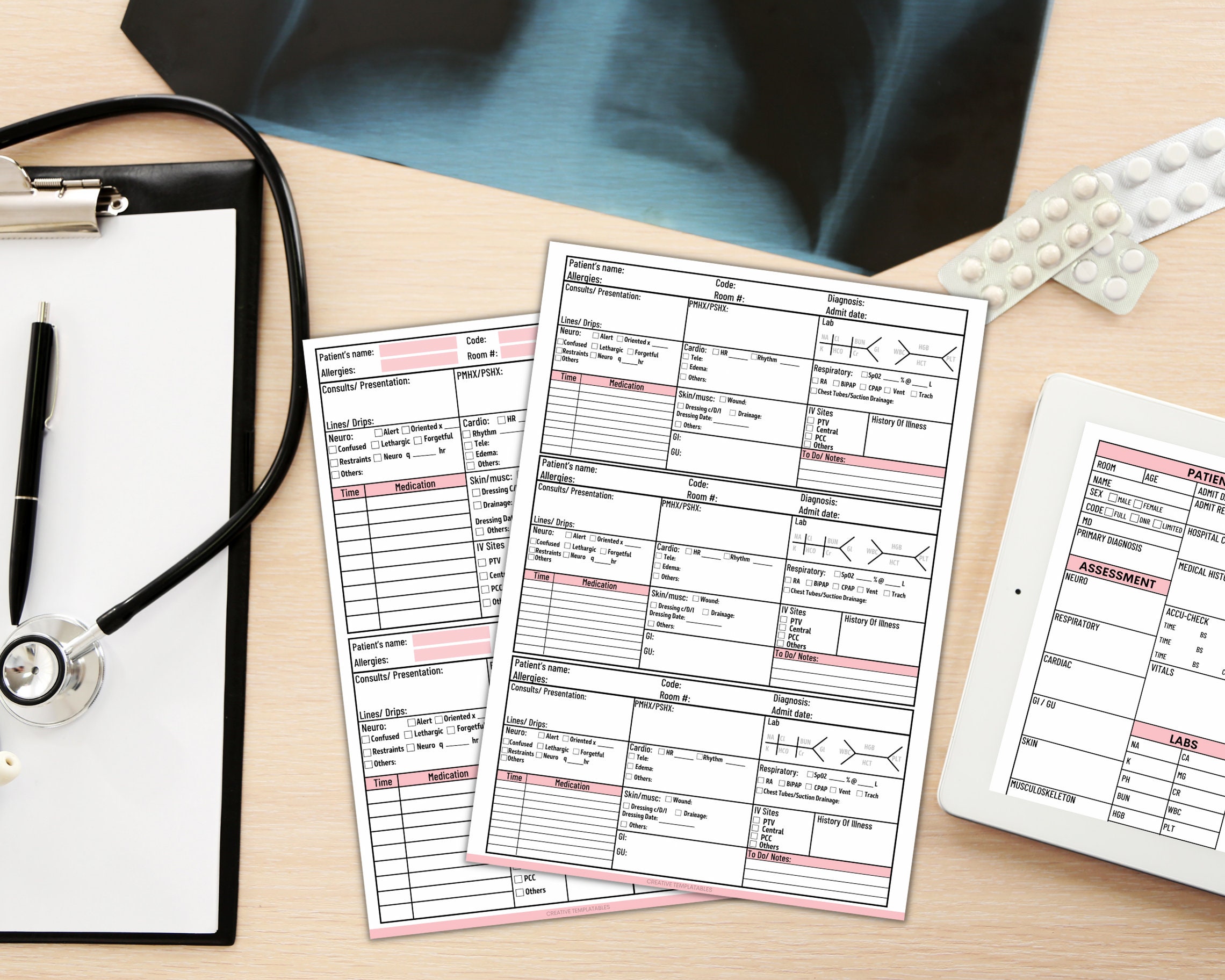 Nursing Report Sheet Printable - Il Fullxfull.5892724050 Tmcj 