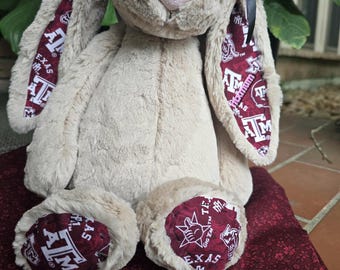 Custom College Bunny Plush