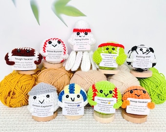 Crochet Emotional Support Balls: Handmade Positive Crochet Characters