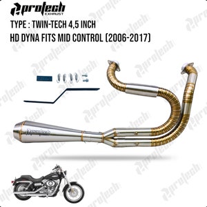 Exhaust custom cut pie Harley-Davidson Dyna 2-1 handmade