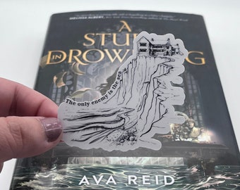 A Study in Drowning sticker | The only enemy is the sea | Ava Reid | custom kindle sticker