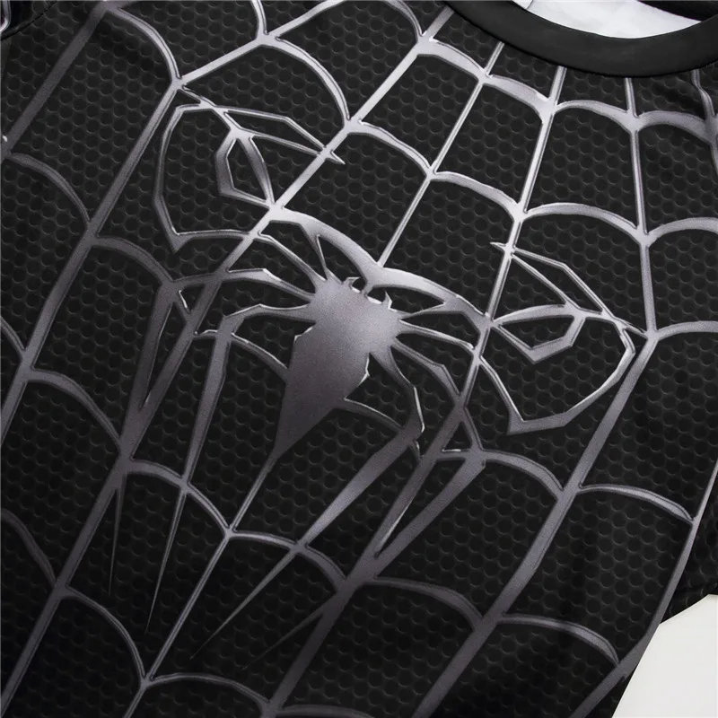 Black Spiderman Rash Guard MMA/BJJ Compression Shirt Etsy