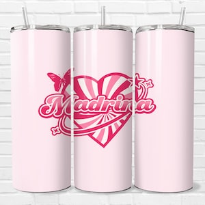 Madrina Y2K 20oz Tumbler Wrap, Skinny Sublimation Wrap, Godmother Tumbler, Gifts for Madrina, Madrina Gifts
