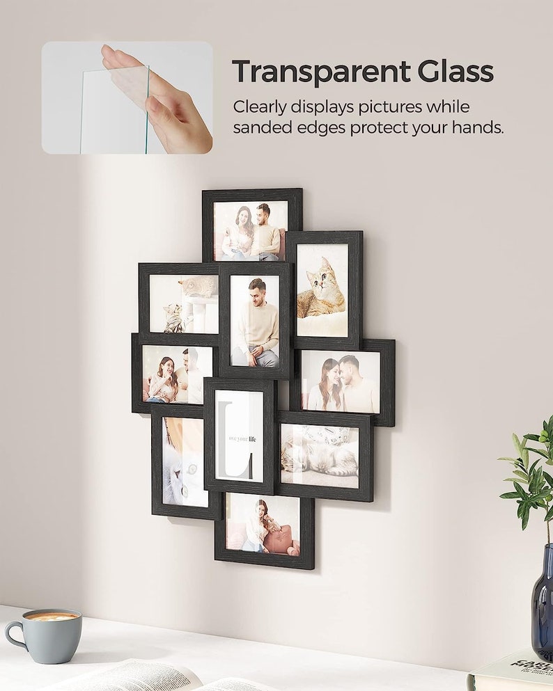 Rustic Wood Collage Picture Frame Photo Collage Frame Large Collage