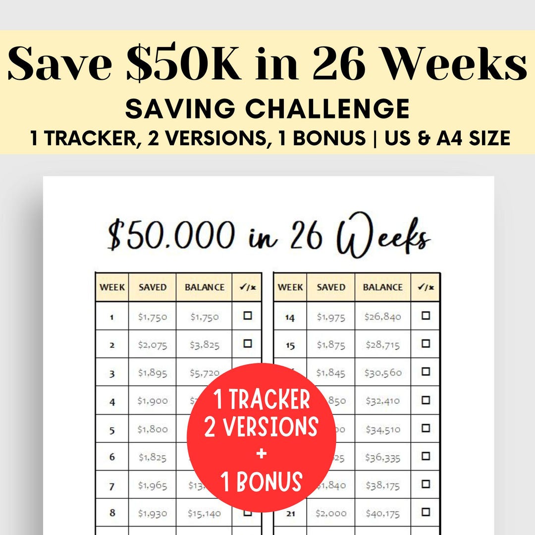 100days savings challenge 長方形 即購入OK 100days saving challenge