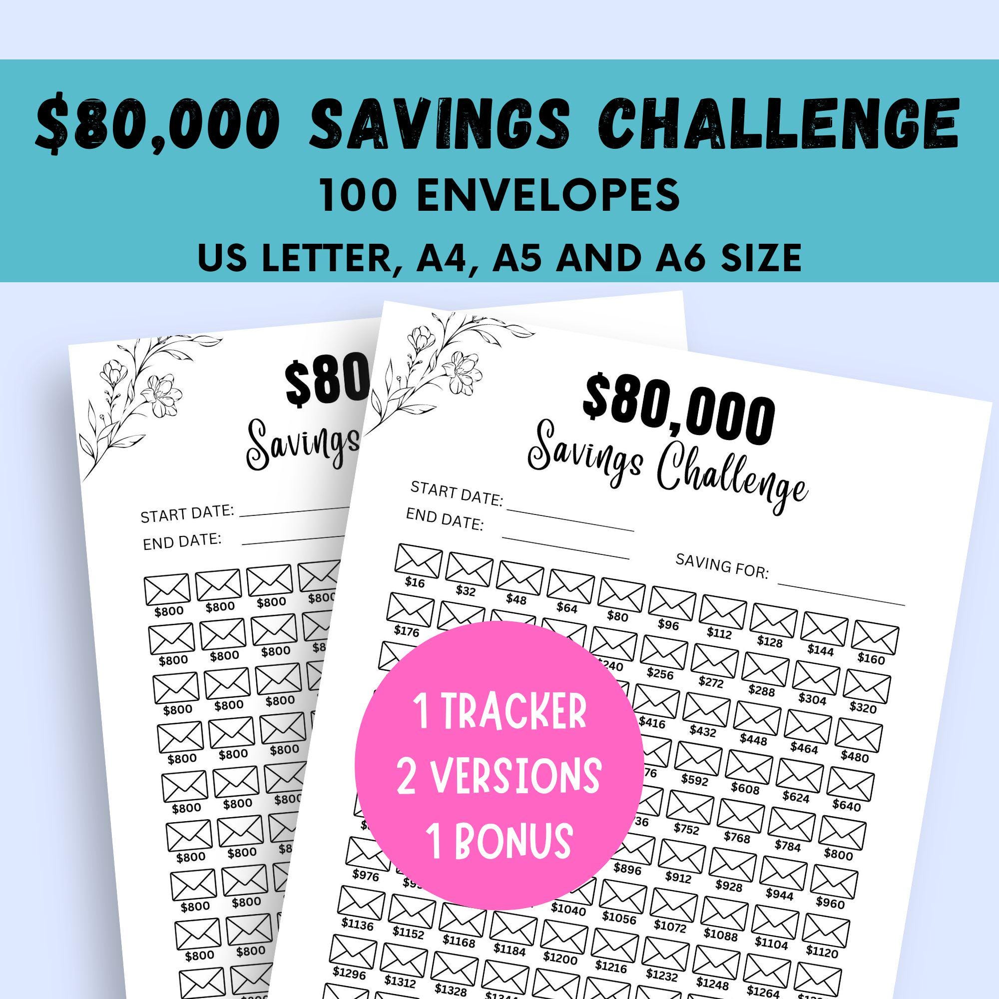 即購入OK★ボックス付き★100days savings challenge 即購入OK☆ボックス付き☆100days savings challenge 100 Days