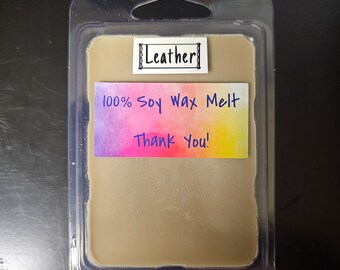 Leather 100% Soy Wax Melts