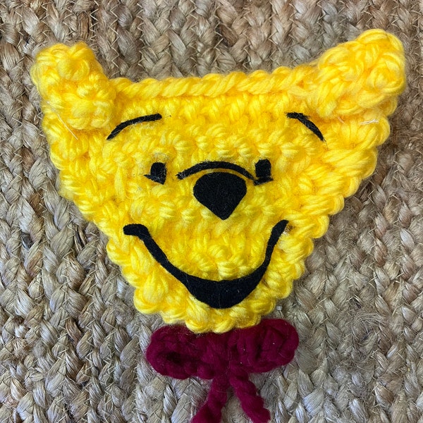 Winnie the Pooh knit pet bandanna