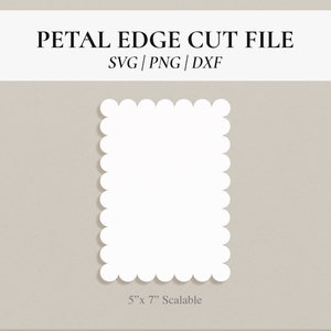 Petal Cut File Digital Download | Wavy SVG | Petal PNG| DXF | Editable Svg Template | Diy Wedding Stationery  | Cricut Cut Files | Glowforge