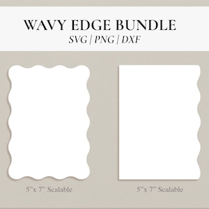 Wavy Bundle File Digital Download | Wavy SVG | Wavy PNG| DXF | Editable Svg Template | Diy Wedding Stationery  | Cricut Cut Files | Canva