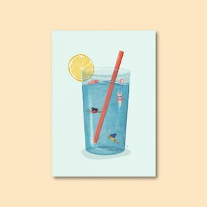 Swimming Pool – A6 Postkarte
