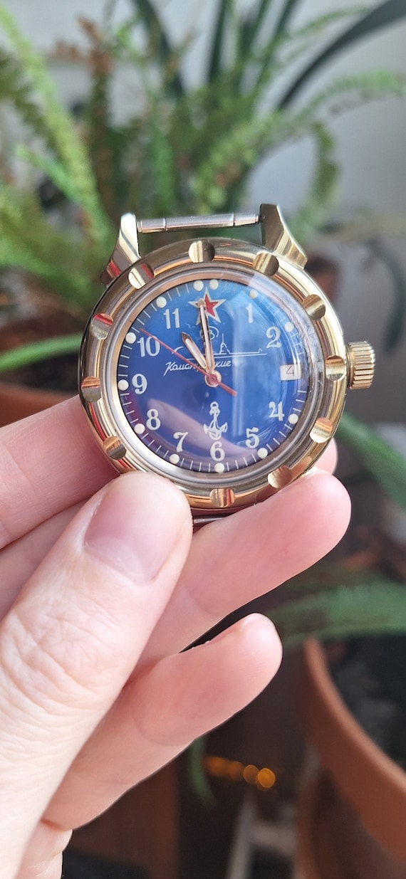 Rare vintage soviet design Vostok komandirskie sub