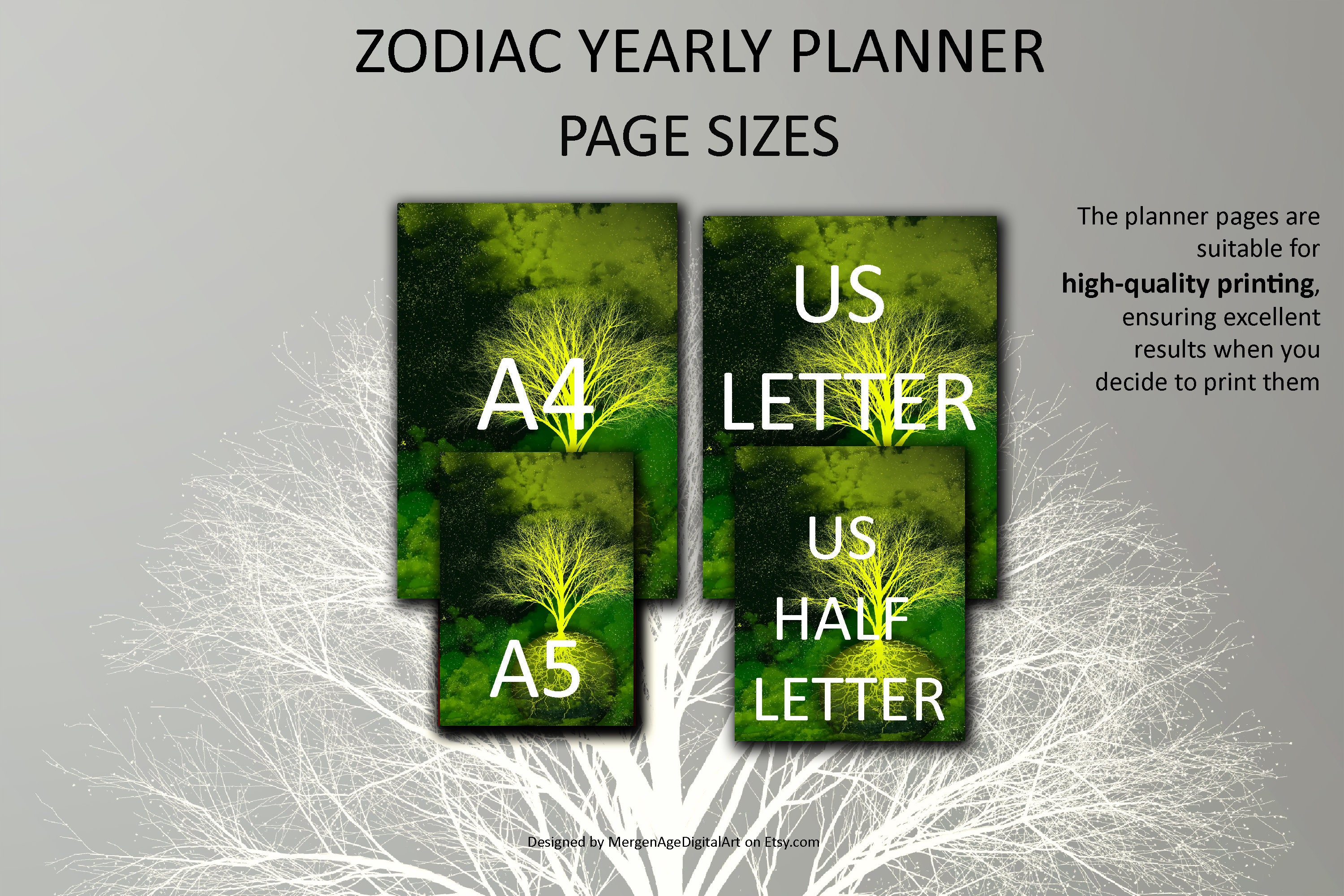 Virgo Zodiac Sign 2024 Yearly Planner, Virgo Season Original Design