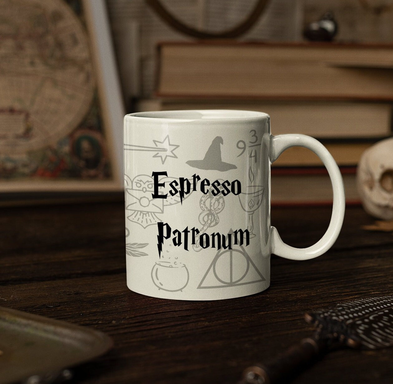 Tall Mug Expecto Patronum Heat Change - Boutique Harry Potter