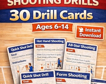 Basketball Shooting Drill Karten Printable | PDF PDF | Basketball Schuss Trainingsbohrer | Jugend Basketball Training