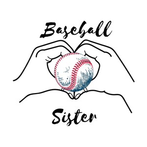 hermana de béisbol svg, hermana de béisbol png, hermana de béisbol, regalo de hermana del cumpleaños de la hermana, día de juego de béisbol svg descarga instantánea