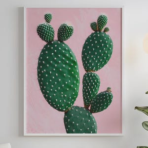 Whimsical Pink Cactus  - Digital Download