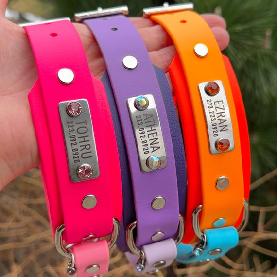 ADD-ON Custom Name Plate, Personalized Stainless Steel Dog ID