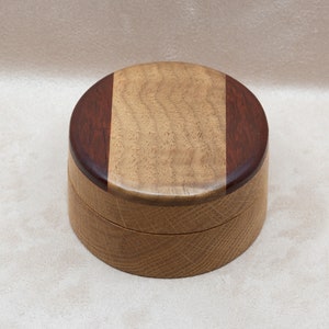 Small Round Box | Jewelry Box | Keepsake Box| Organizing Box | Small Box | Decorative Box | Hardwood Box
