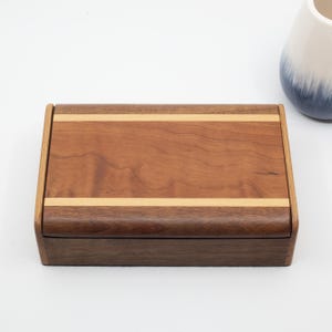 Sliding Top Box | Jewelry Box | Keepsake Box| Organizing Box | Small Box | Decorative Box | Hardwood Box