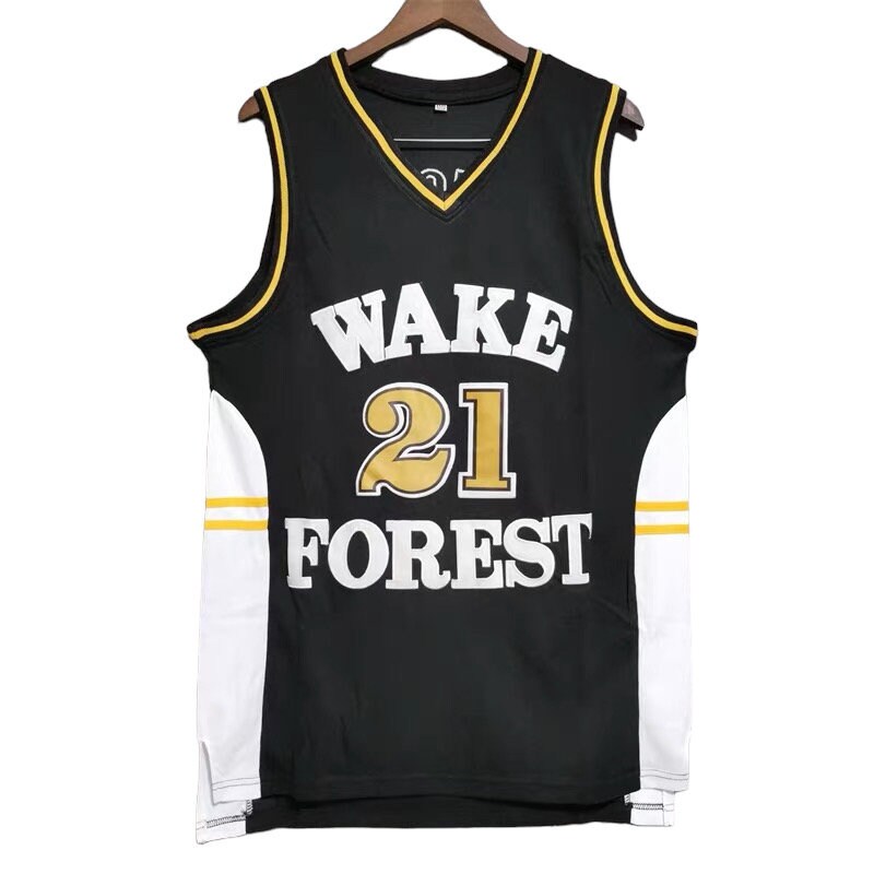 Wake Forest Tim Duncan Adidas 3XL NCAA Basketball Men Jersey Black Stitched  Logo 