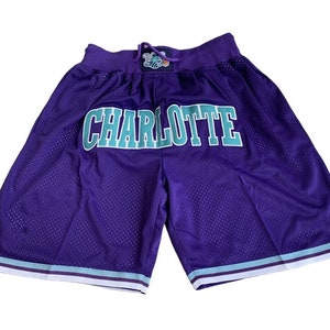 Charlotte Hornets Champion Shorts Vintage Nba Basketball Team 