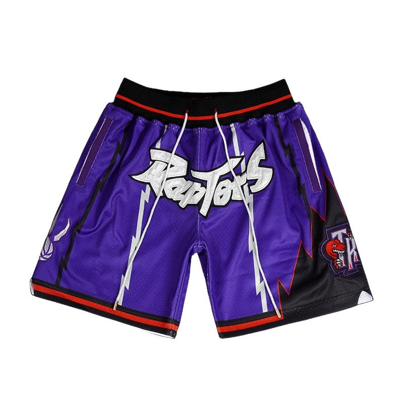 Toronto Raptors Summer Edition Old School Purple Basketball Team Shorts  M-XL