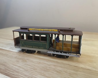 Vintage HO Scale San Francisco Cable Car #4 Powell & Mason Sts Trolley Railway