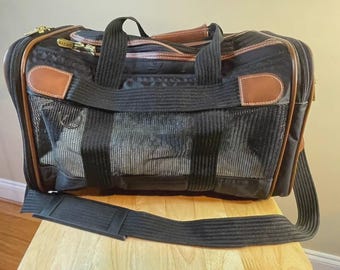 Sherpa Airline Approved Soft Sided Pet Carrier Dog Cat Travel 17 inch Black