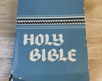 Vintage Holy Bible RSV Revised Standard Version American Bible Society 1952 HC D