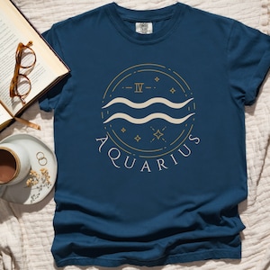 Aquarius Zodiac Shirt Astrology T Shirt Gift for Her