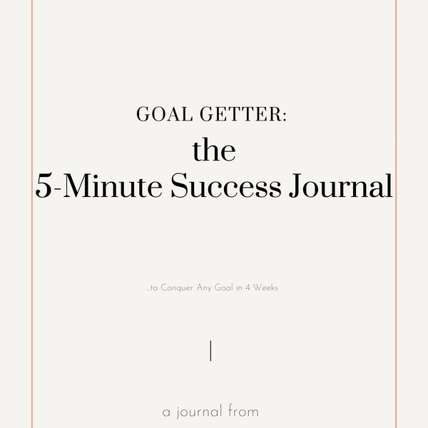 Goal Journal Etsy