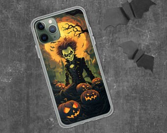 Halloween Phone Case Autumn Theme Cover for iPhone - Halloween Phone Accessory, Fall gift, spooky phone case, witch phone case, samhain gift