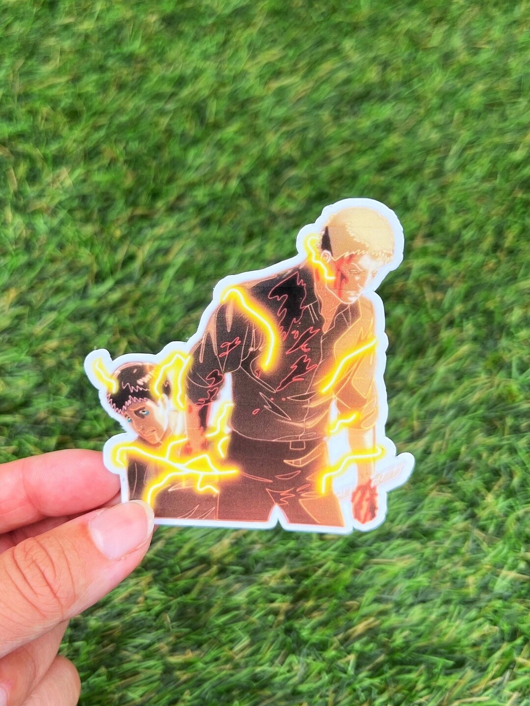 Reiner Sticker Attack on Titan Sticker | Reiner, Bertholdt | Gloss or Holographic ...