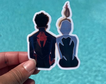 Pegatina Miles & Gwen / Across the Spider-Verse / Brillo u holográfica